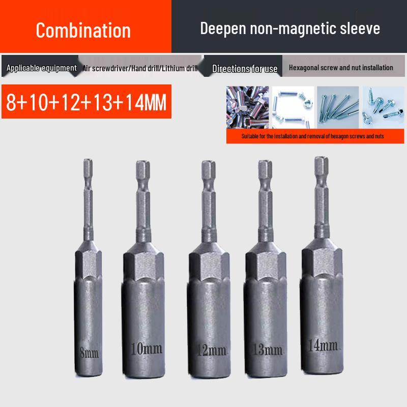 Jeu d'adaptateurs d'extension pour perceuse électrique à douille hexagonale