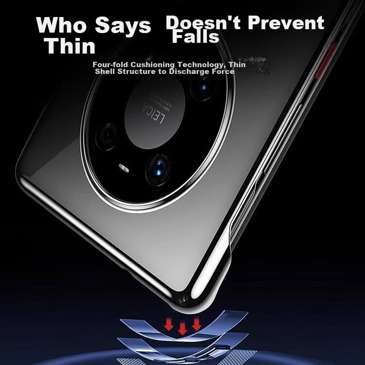 Huawei Mate40 Pro Phone Case, IHUAWEI Mate40 Pro Shockproof, Anti-Fingerprint, Ultra-Thin, Borderless, Transparent Lens Protection for Naked Phone