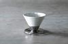 Kawiarka Dripper Błyszcząca Biała Dripper z imponującym połączeniem metalu [Prefektura Saga/Arita] [Beasty Coffee]