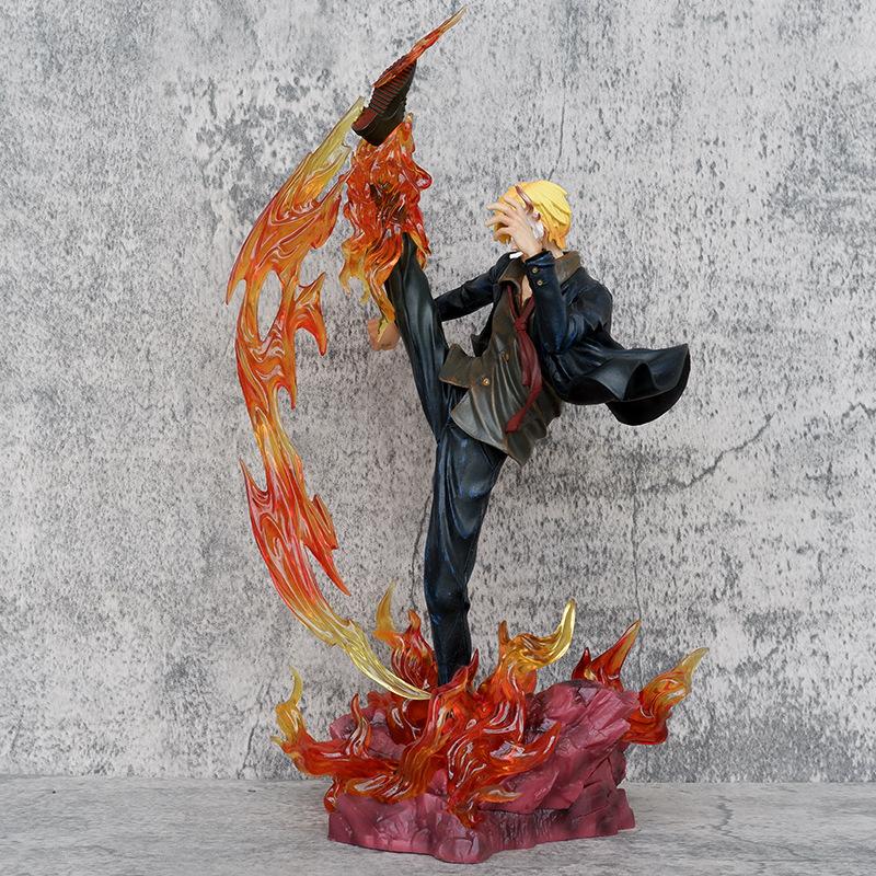34cm One Piece Anime Figure Devil's Feet Sanji Figures Pvc Gk Statue Action Figure Model Statue Collection Decoration Toys Gift