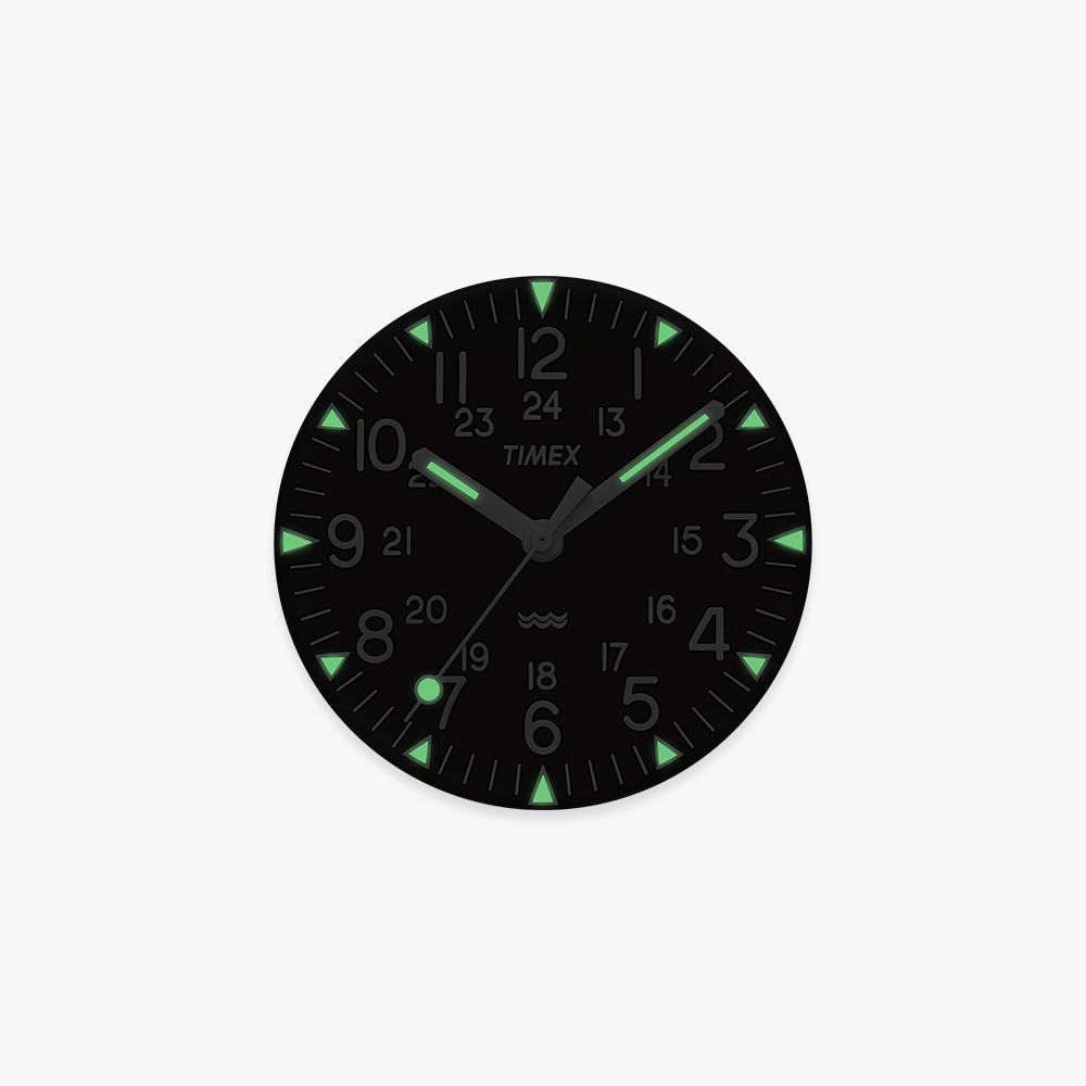 TIMEX MK1 All-Black Military Grosgrain Tool Watch 36mm TW2R13800