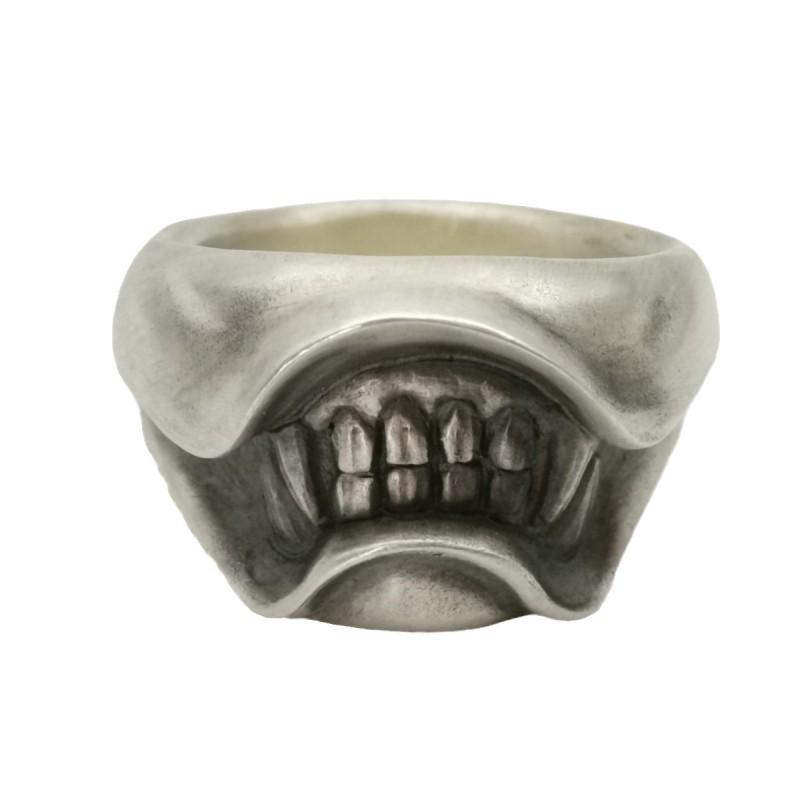 Adjustable Open Finger Ring Men Women Punk Hip Hop Style Plated Cartoon Expression Design