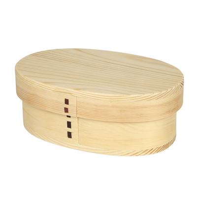 Gokusho Magewappa Lunch Klein Hergestellt in Natur Einlagige Box, (500ml), Japan, Zeder, Rund,