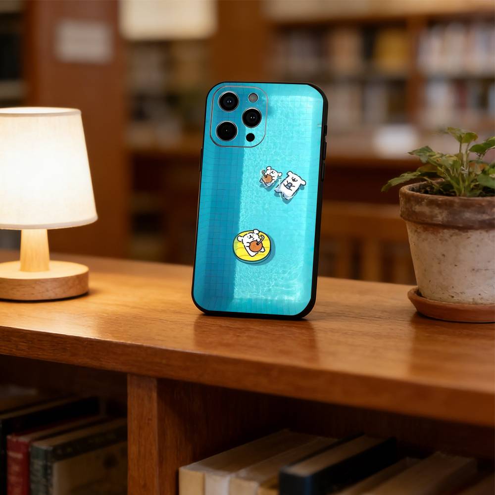 Beautiful cartoon Phone Case For iPhone 17, 16,15,14,13,12,11 Plus,Pro Max, Others Soft Black Cover