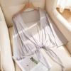 Women's Mulberry Silk Mesh Sun Protection Shawl - Lightweight Seven-Sleeve Jacket