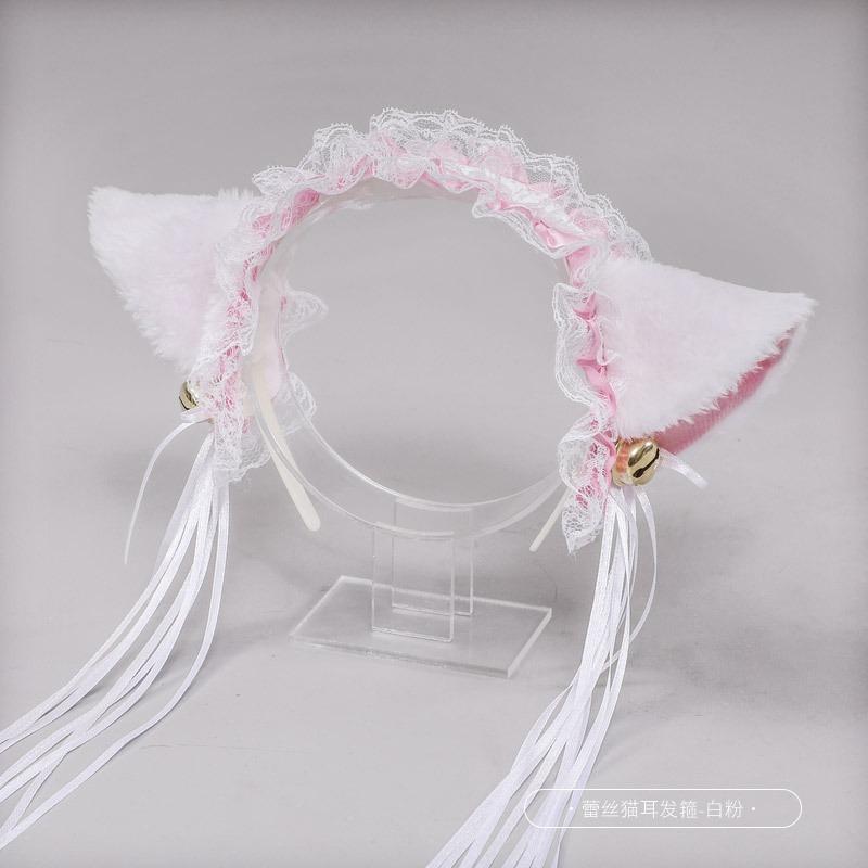 A cosplay prop accessory cat lady hair accessory animal ear maid accessory bell cat ear headband