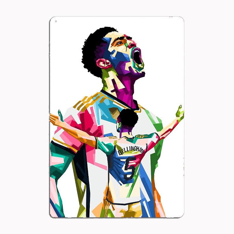 Jude Bellingham Football Sport Player Posters Metal Print Sign Poster Garage Room Cinema Living Custom Tin Vintage Home Decor