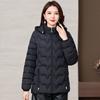 Winter down cotton jacket women's short 2025 new light cotton jacket slimming padded jacket fashion hooded jacket