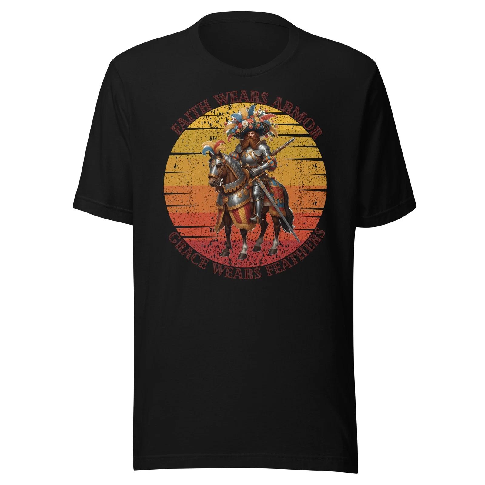 Armored and feathered Unisex graphic Children s Children s T  Children s T-shirt medieval warrior graphic 120