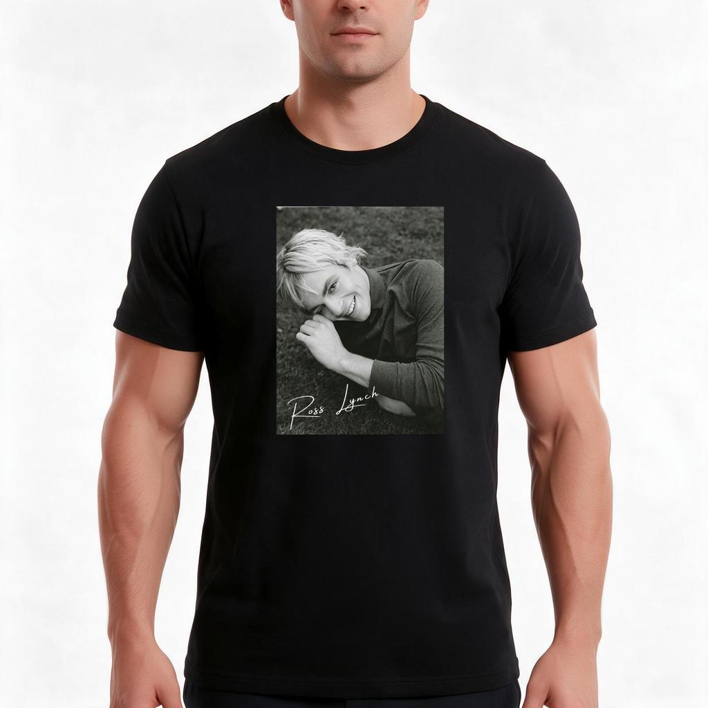 Ross Lynch Tshirt Summer Casual Cotton Tee Oversized Streetwear Tops Vintage Graphic Print Loose Fit Short Sleeve