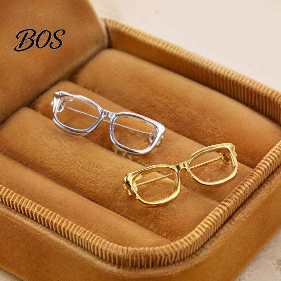 Elegant Clothing Embellishment Alloy Glasses Brooch for Men Women, Eyeglasses Shape Lapel Pin Pin, Decorative Accessory Suits Shirts Sweaters Jewelry