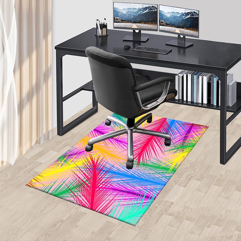 1PC Palm Leaves Pattern Extra Large Non Slip Floor carpet, Office, family, bedroom, Studio Large Area Rug Indoor Rugs, Vibrant Colors