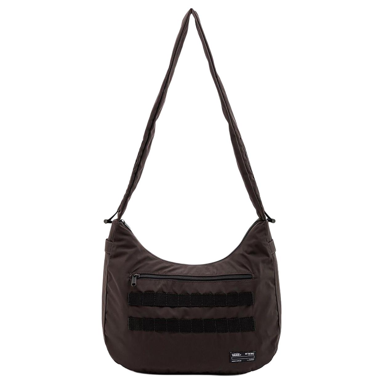 Vans Classic Logo Shoulder Bag Unisex Shoulder Bag Gray Black VN000Q9EY7U10OS Gray Black