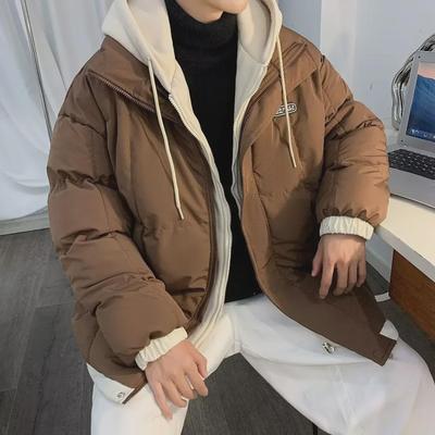 Men's Winter Hooded Thick Cotton Jacket - New Style Two-Piece Bread Coat