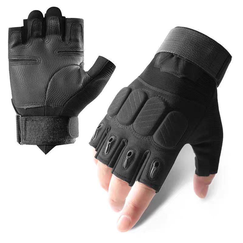 Military Tactical Full-Finger Gloves, Men Anti-Slip Wear-Resistant Climbing Training Fitness Gloves