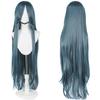 Parrucca Cosplay Lunga Dritta 100CM Multicolore Rosa Biondo Nero Parrucca Costume Anime Parrucca Cos Sintetica Universale Parrucca per Uso Quotidiano Feste
