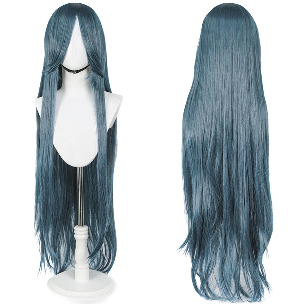 Parrucca Cosplay Lunga Dritta 100CM Multicolore Rosa Biondo Nero Parrucca Costume Anime Parrucca Cos Sintetica Universale Parrucca per Uso Quotidiano Feste