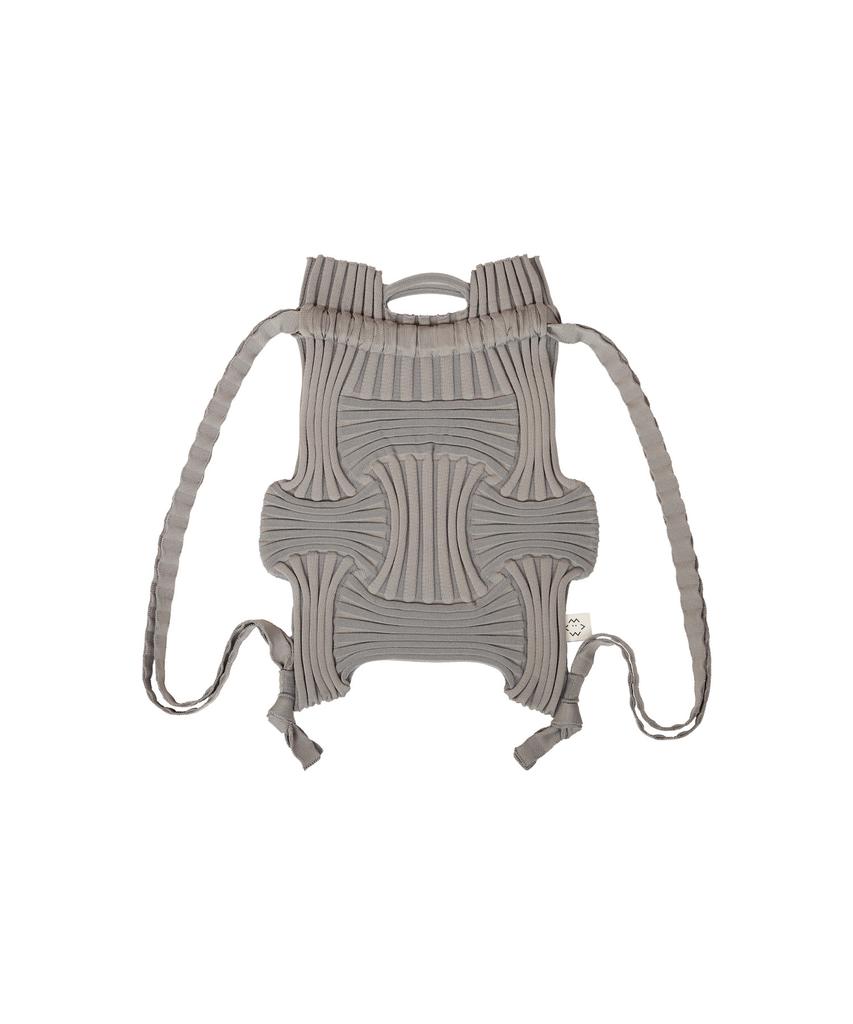 Pleatsmama New Bow Backpack Gray