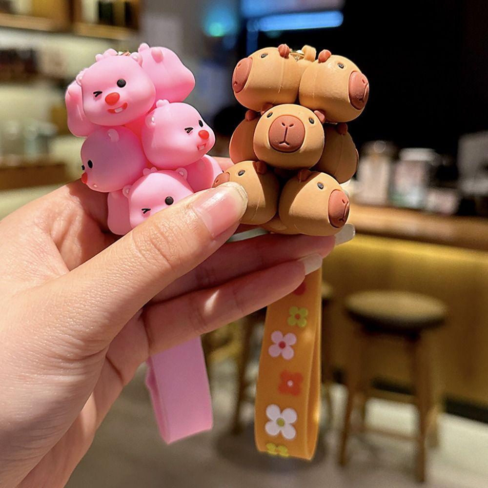 

PVC Keychain Capybara Bag Accessory Cute Bag Pendant Handbag