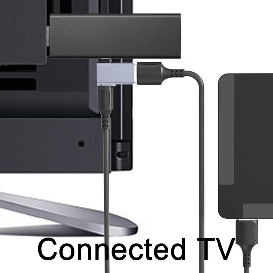 Micro USB to Angled Extension Adapter USB Adapter with 90-Degree with OTG Function