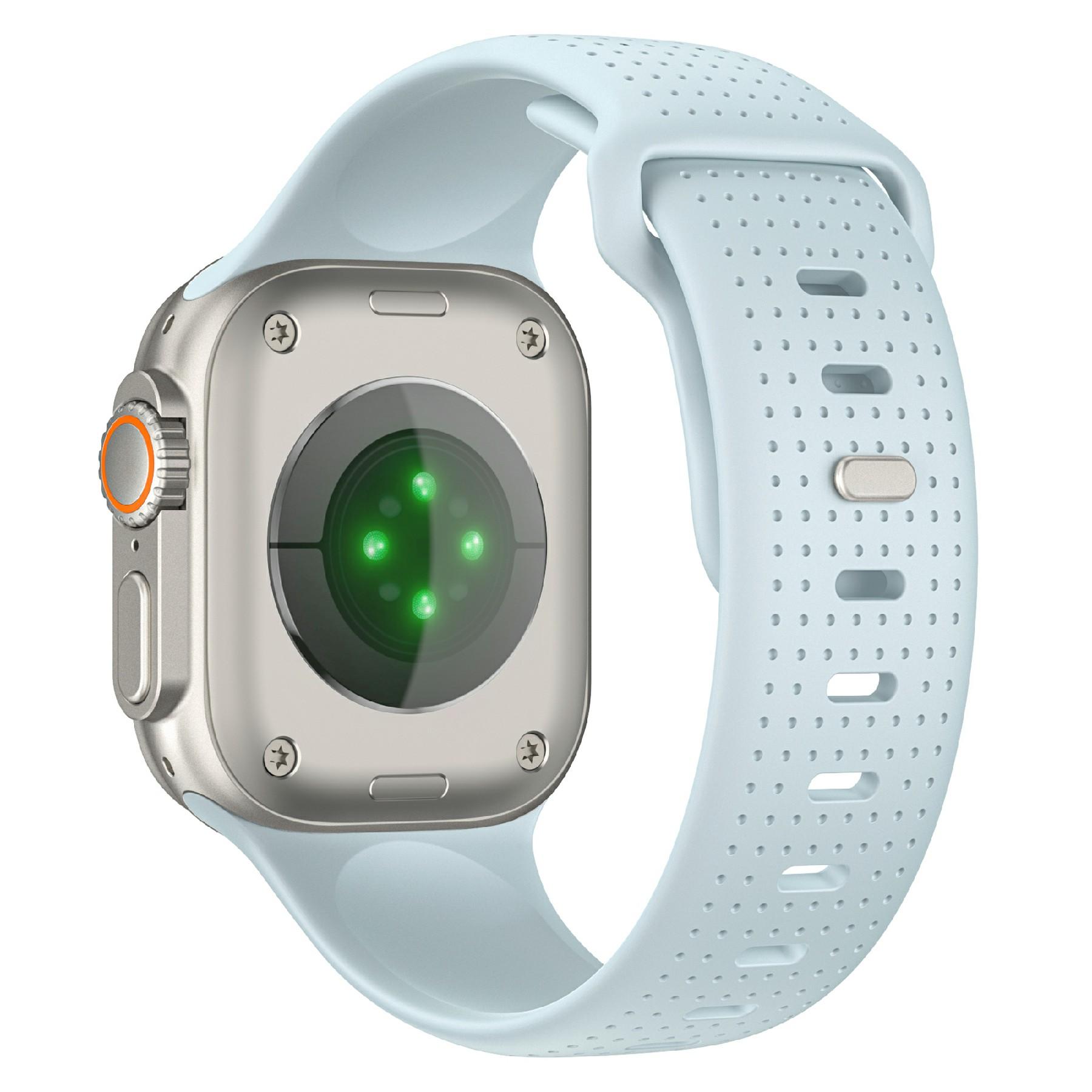 

Світний фторкаучуковий ремінець для Apple Watch Ultra 3 2 1 49мм/Серії 11 10 46мм/9 8 7 45мм/SE3 SE2 SE 6 5 4 44мм/3 2 1 42мм Крапковий нічний світящийся ремінець для годинника