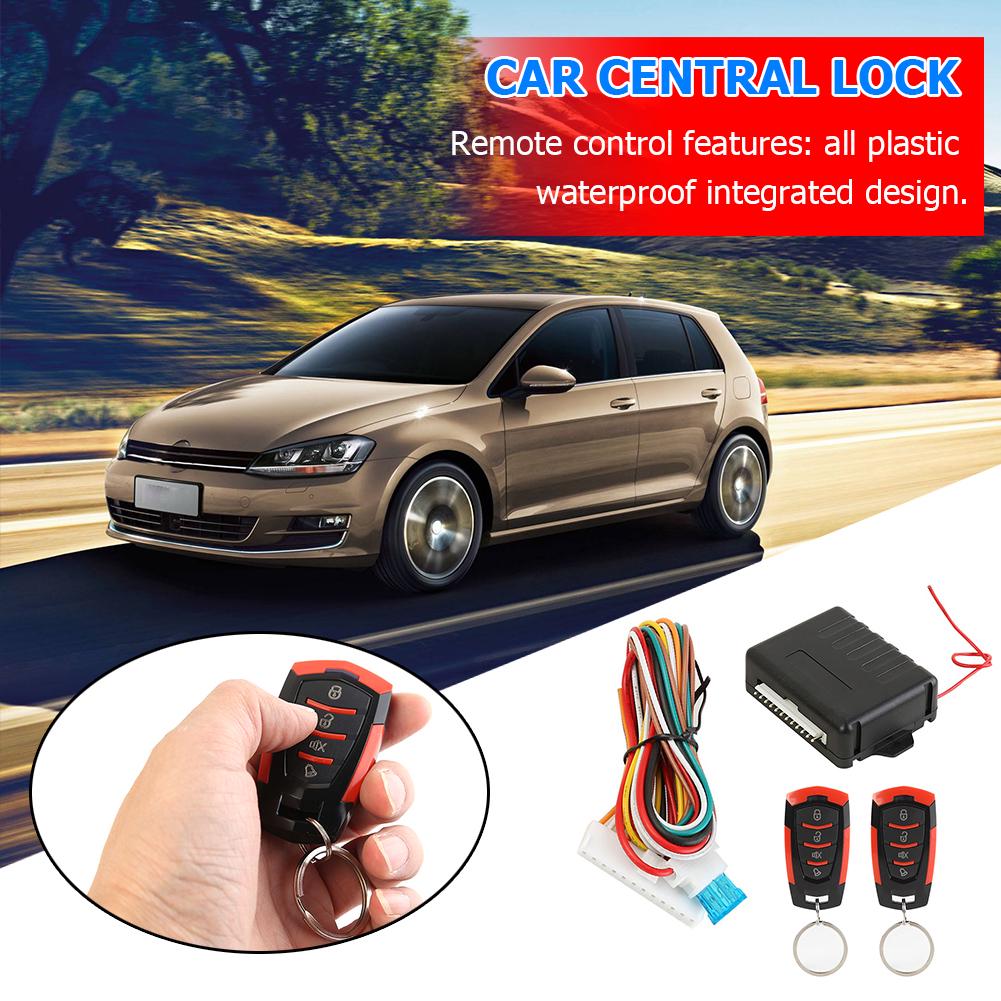 Universal Car Remote Central Door Lock Remote Unlocking/Locking Alarm Keyless Entry System VH10P/401/T102 Interface Lock Kits
