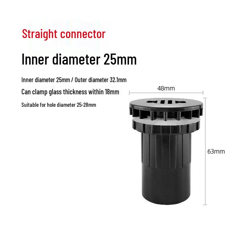 UPVC Fish Tank Plumbing Fittings: Hard Water Pipe Connector & Elbow Tee (Black)