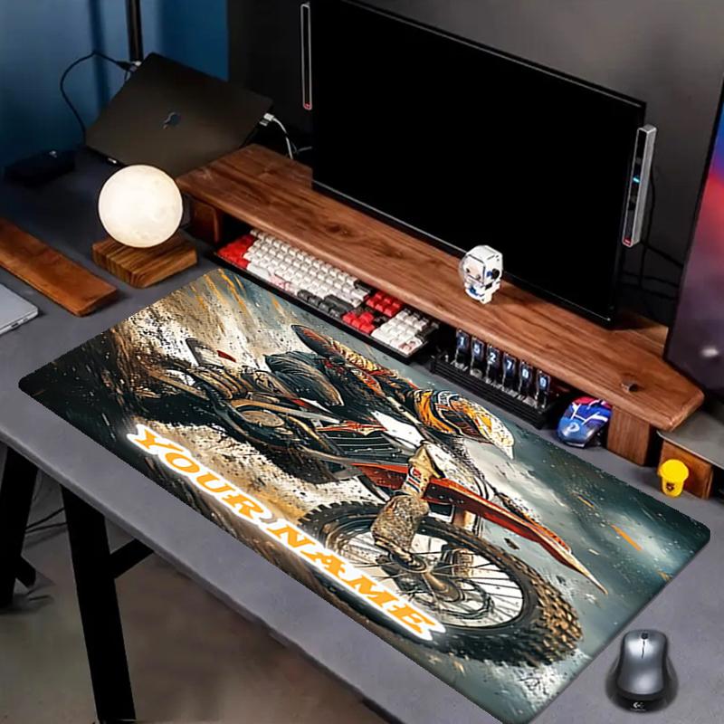 1PC Custom Name Through Storm Mouse pad, keyboard and mouse desk pad, for computer notebook Birthday Gift For Any Room Or Office
