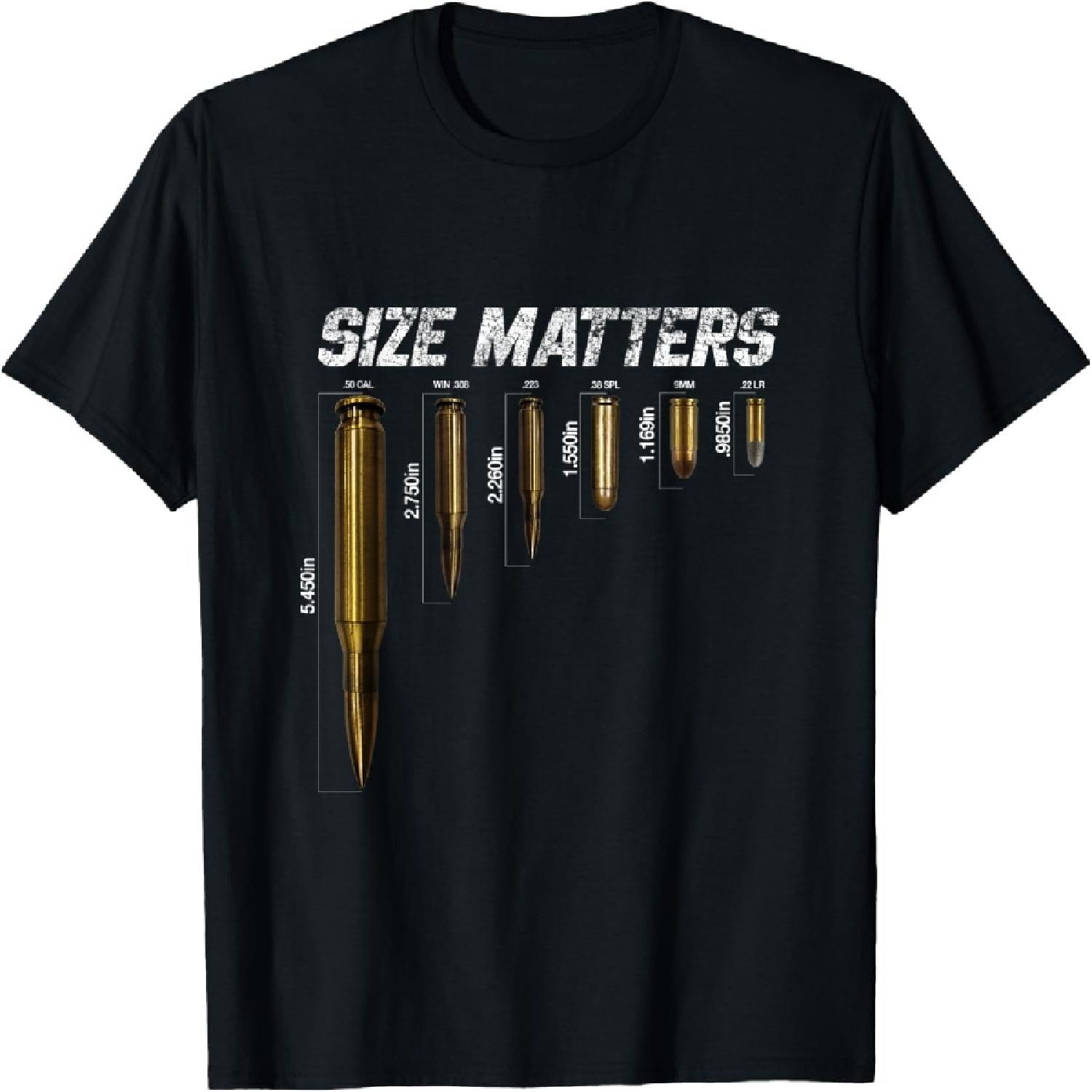 

Size Matters Bullets T-Shirt XXXXXL