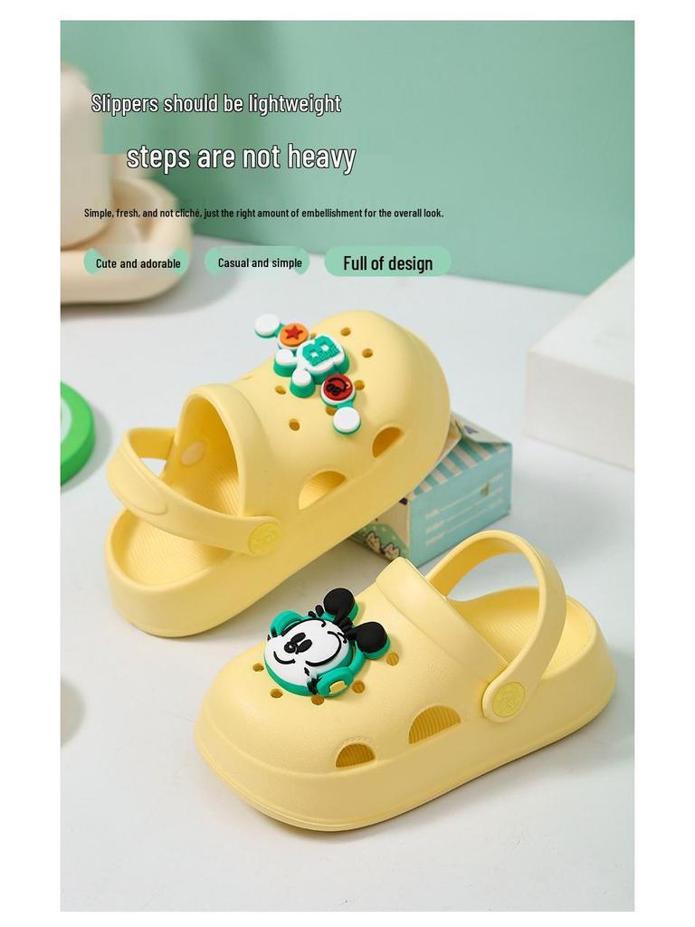 Bobdog Toddler Boys' Summer Closed-Toe Breathable EVA Slippers