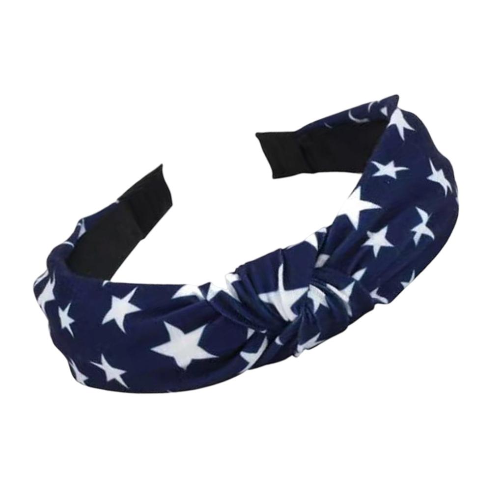 Patriotic Women's Headbands American Flag Design Red White Blue Stars Hair Decors For 4th July Celebration Accessory
