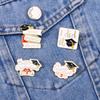 Creative Cross-border English Graduation Cap Brooch Graduation Season Enamel Alloy Pin Badge for Clothes Backpack Decor