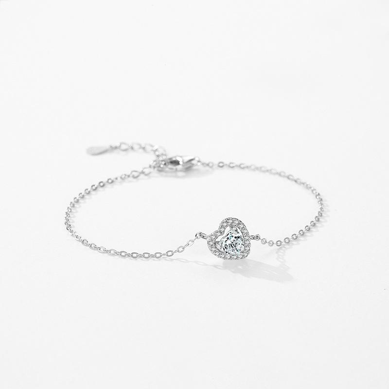 Barbie Bracelet [Pure Silver·Original Design] Love Full of Diamonds, Temperament and High-Quality First Ins Style Love Confession ZJYSL-YS-005