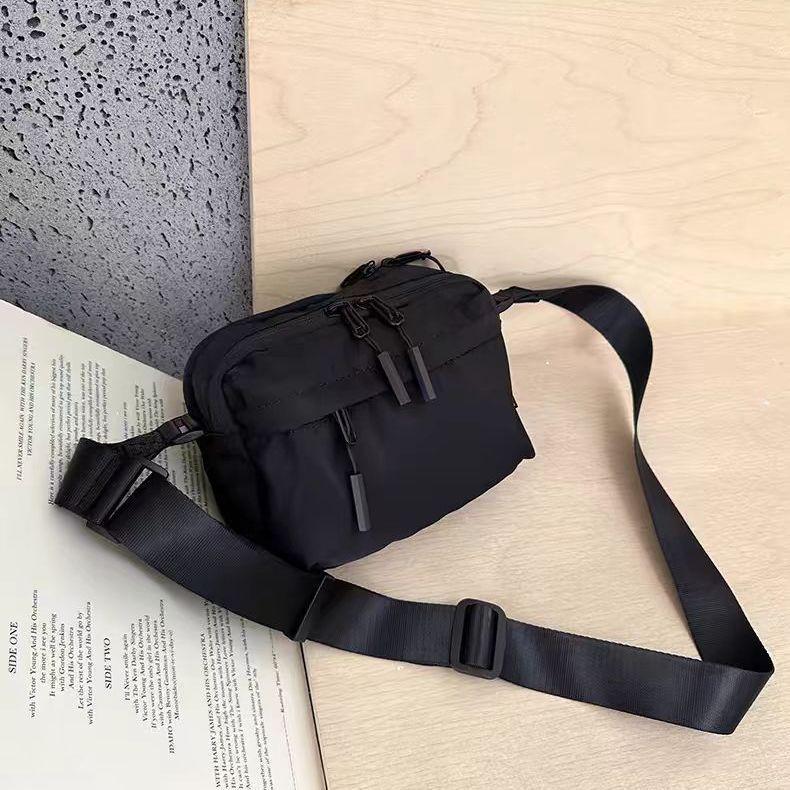 

Минималистичная водонепроницаемая нейлоновая сумка кроссбоди в японском стиле - Легкая, многослойная, унисекс сумка с карманом для телефона