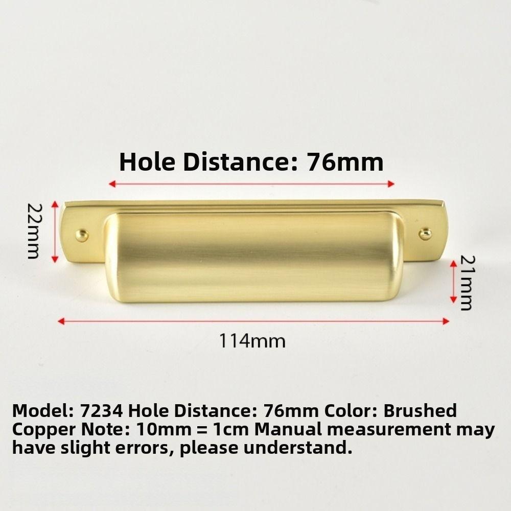 Heta Antika Mässingsskåpshandtag Åldrat Guldbrons Robusta Skåpskoppshandtag Vintage Lådkoppsdraghandtag Köksskåpsbeslag