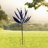 Outdoor Metal Iron Art Rotating Gyro Wind Spinner