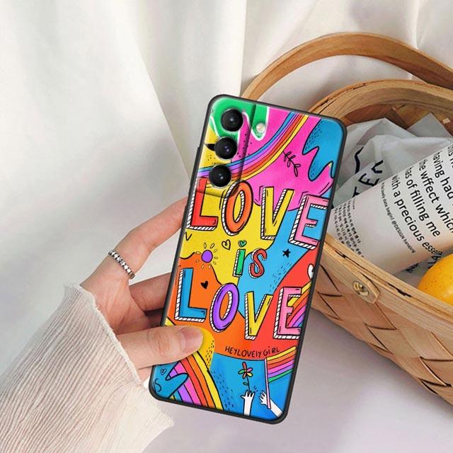 Gay Pride Flag Lesbians LGBT Rainbow Phone Case For Samsung Galaxy S25 S24 FE S23 S20 S21 FE S26 S22 Ultra S24 Plus Cases Covers
