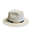 New Sun Protection Hat with Sunshade, Belt Buckle, Flat-top Hat, Outdoor Beach Outing Straw Hat, Women's Summer Versatile Trendy Hat