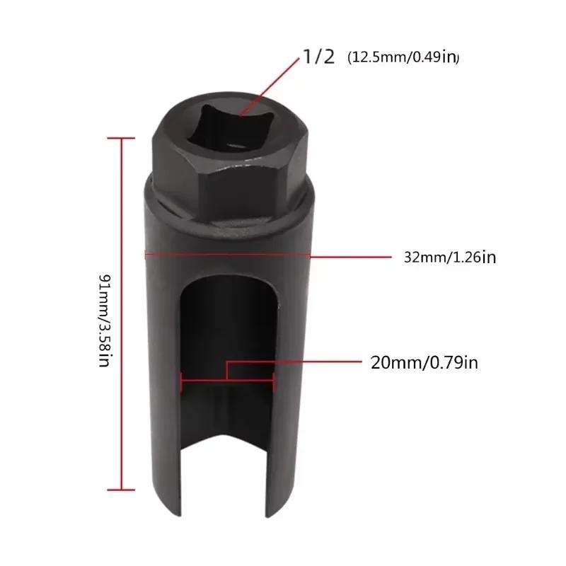 1/2Pcs 22mm Socket Wrench Drive Car Lambda Oxygen Sensor Socket Wrench Removal Installation Tool Professional Car Accessories