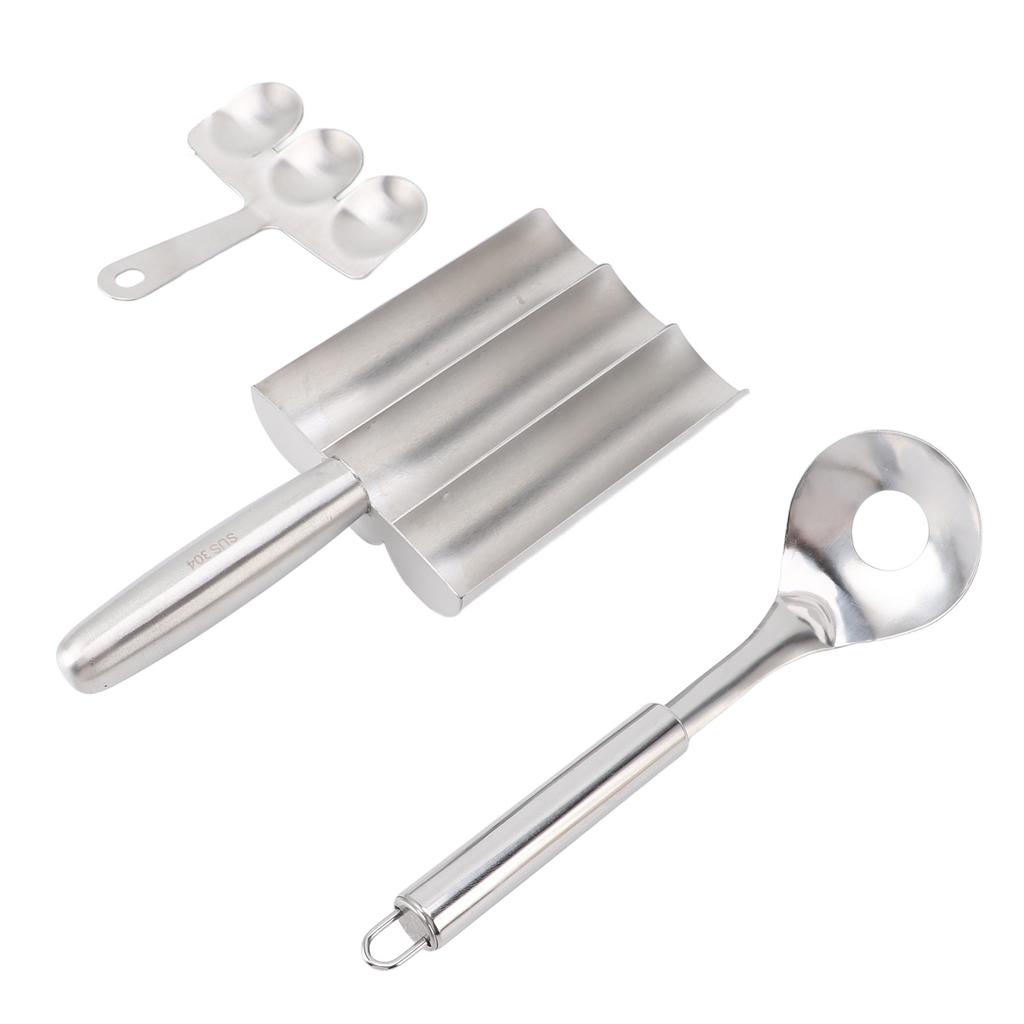 Stainless Steel Kitchen Triple Meatball Maker for Meatball Lovers Home Cooking Tools Dishwasher Safe