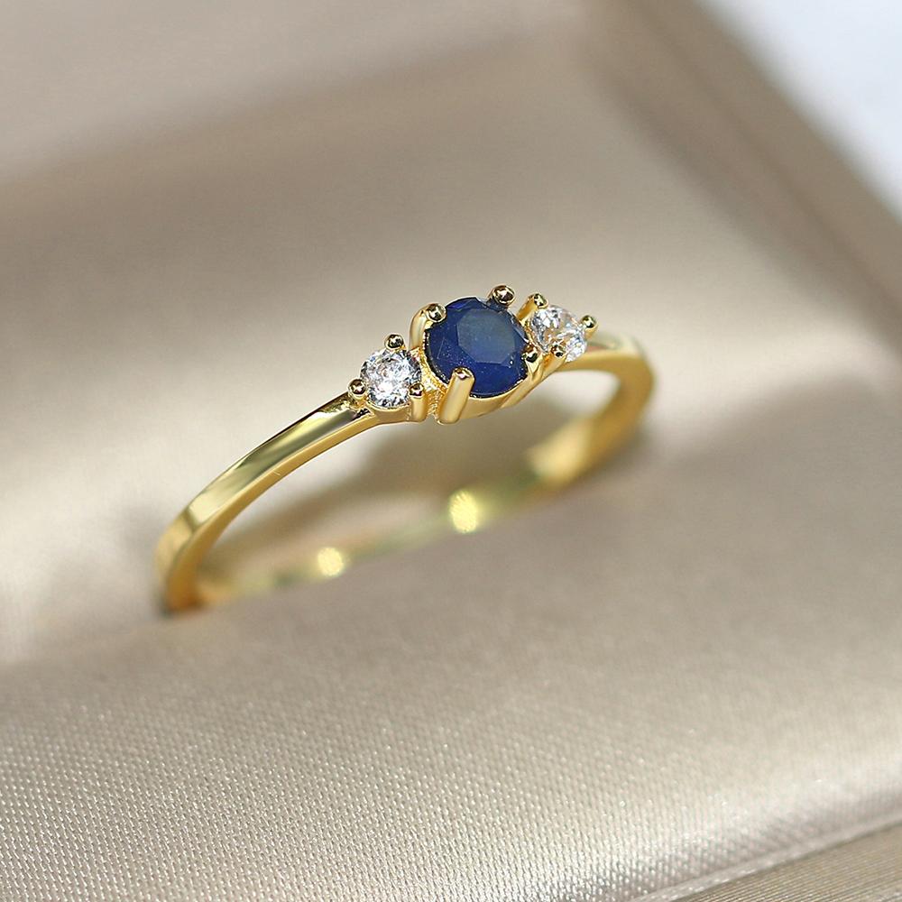 ZHOUYANG Slim Wedding Dainty Rings For Women Delicate Cubic Zirconia Light Gold Color Proposal Finger Gift Fashion Jewelry R872