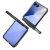 For Samsung Galaxy Z Flip7 5G Case Kickstand Slide Lens Lid PC + TPU Drop-Proof Phone Cover