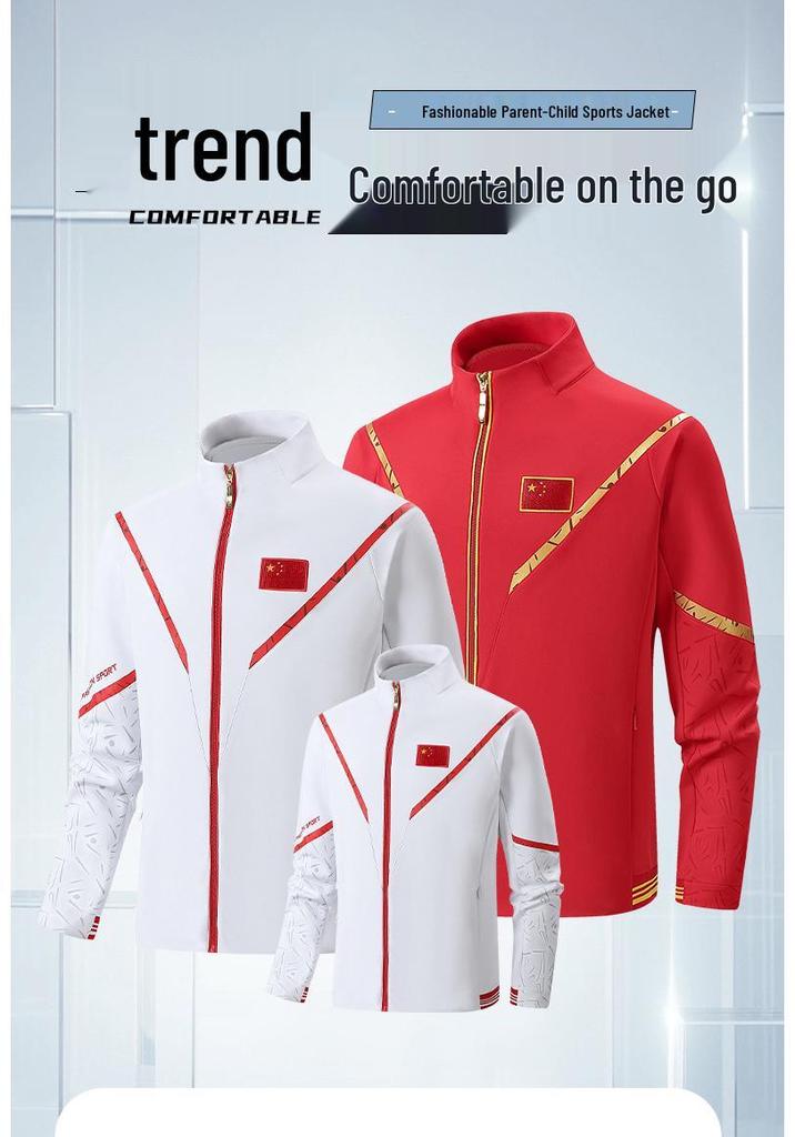 Spring & Autumn Unisex Sportswear: School, Group & Couple Uniforms, Parent-Child Sets, National Costumes, Cardigan Tops