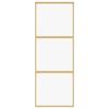 Vidaxl Sliding Door, Gold, 76X205 Cm, Transparent ESG Glass
