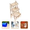 Mini Wooden Flower Stands for 1:12 Dollhouse, 2-Piece