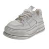 [sheii Su Yinyin] 5.5cm water floating~ waste soil old thick-soled casual leather little white dirty board shoes