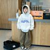 Autumn/Winter Children's Hooded Sweatshirt - Cool Street Colorful Graffiti 3D Letter Print Loose Long-Sleeved Hoodie