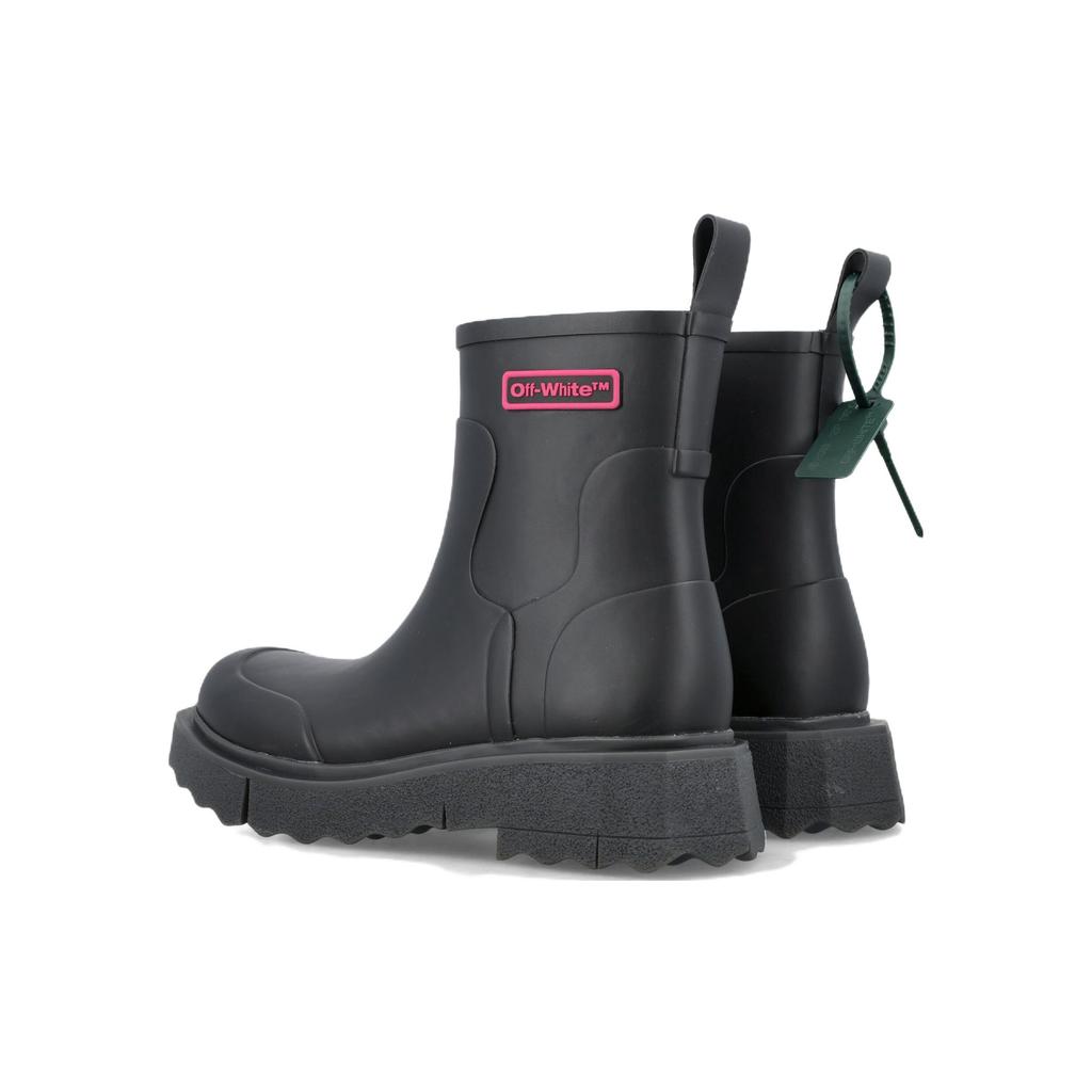 Off-White Rain Boot Black Fuchsia Men Sneakers OMID016F22MAT001-1035