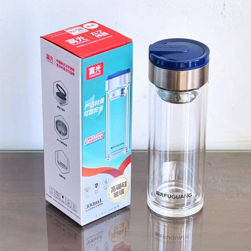 FUGUANG Double-Wall Borosilicate Glass Tea Cup