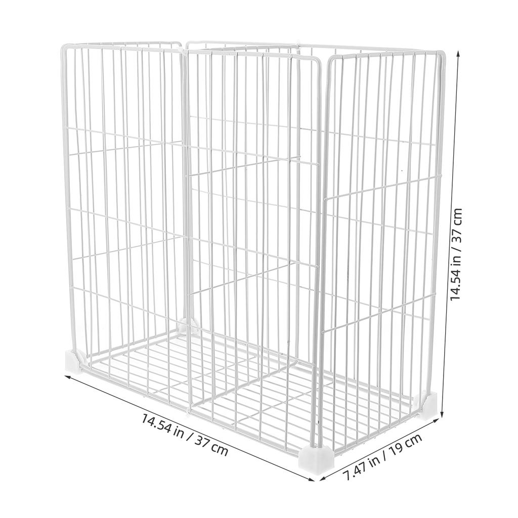 Freezer Divider Rack Basket Organizers Refrigerator Mini Food Dividers for Bottom Chest Bins Iron Storage Baskets Food Bins Dorm
